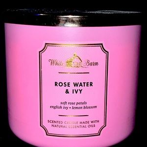 ~SOLD~Bath & Body Works Rose Water & Ivy 3-Wick Candle